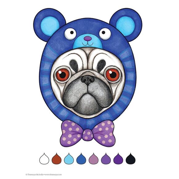 Adult Coloring Book Exotic Animals & Hipsters Retro Bundle Set - Picture 12 of 13